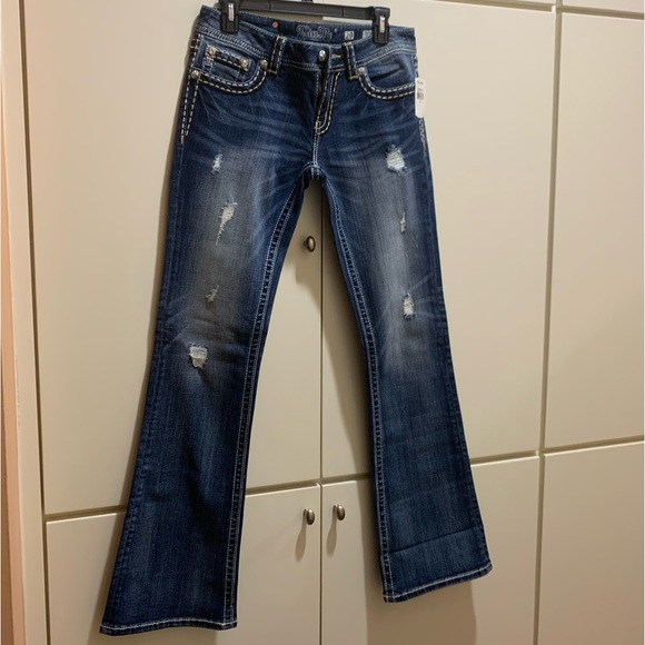 SALE❤️❤️❤️Miss me 🎹 boot cut distress jeans - Picture 2 of 16